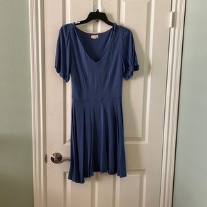 Blue fit & flare dress size M